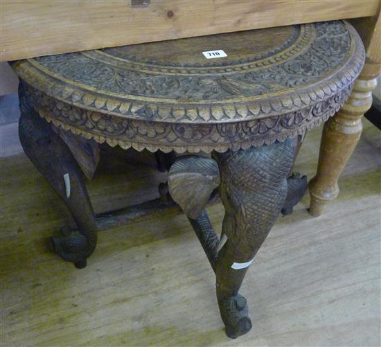 Circular Indian elephant table